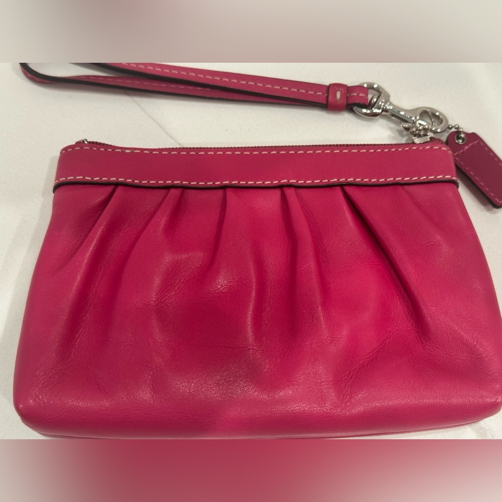 !! SOLD!! COACH PINK AND PURPLE PLEATED WRISTLETS NWOT - Picture 12 of 16